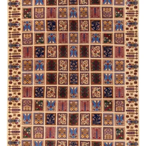 Afghansk teppe - 283 x 200 cm - flerfarget