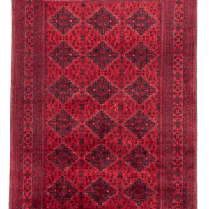 Afghansk teppe - 285 x 198 cm - rød