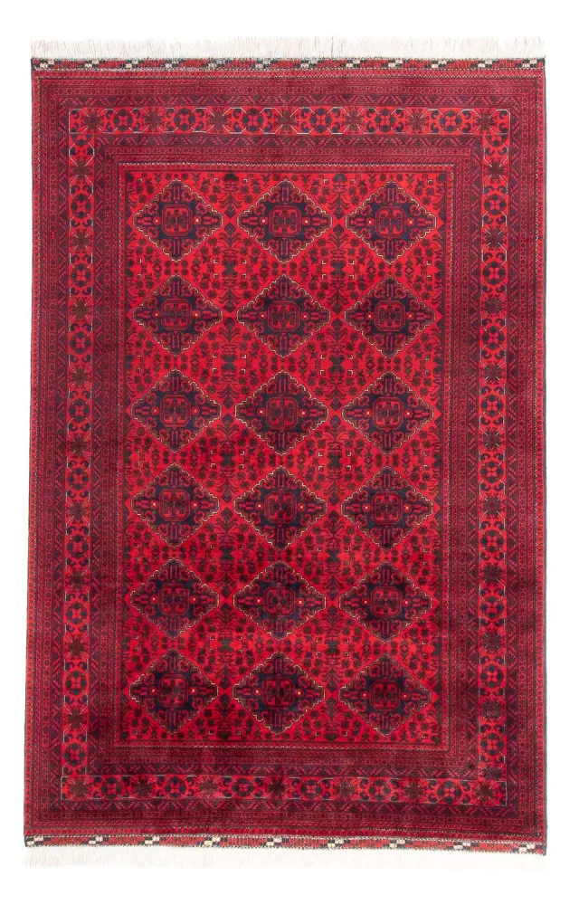 Afghansk teppe - 285 x 198 cm - rød