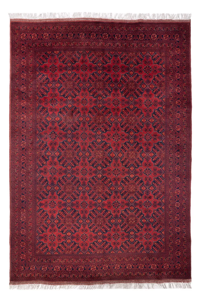 Afghansk teppe - 288 x 193 cm - rød
