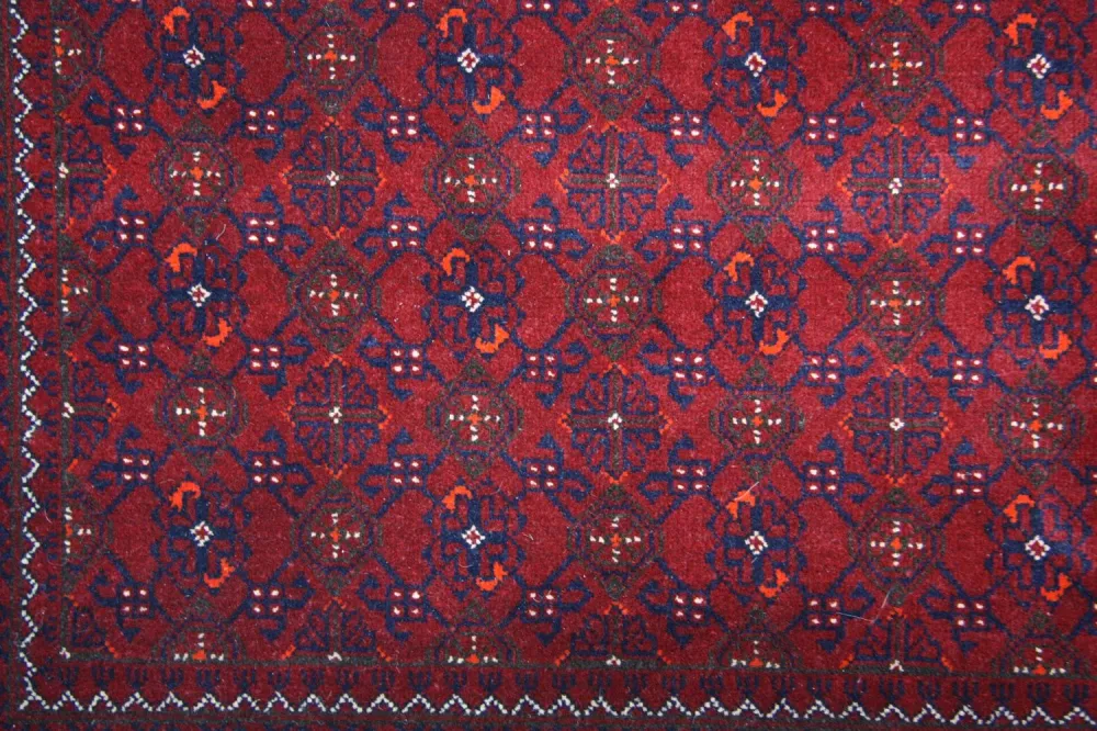 Afghansk teppe - 288 x 193 cm - rød