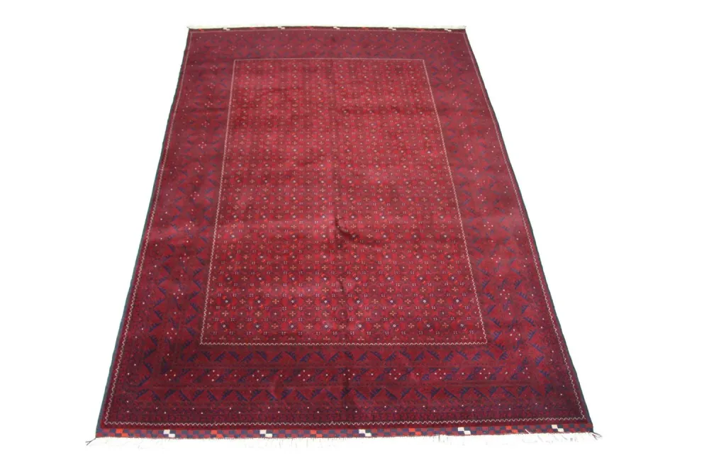 Afghansk teppe - 288 x 193 cm - rød