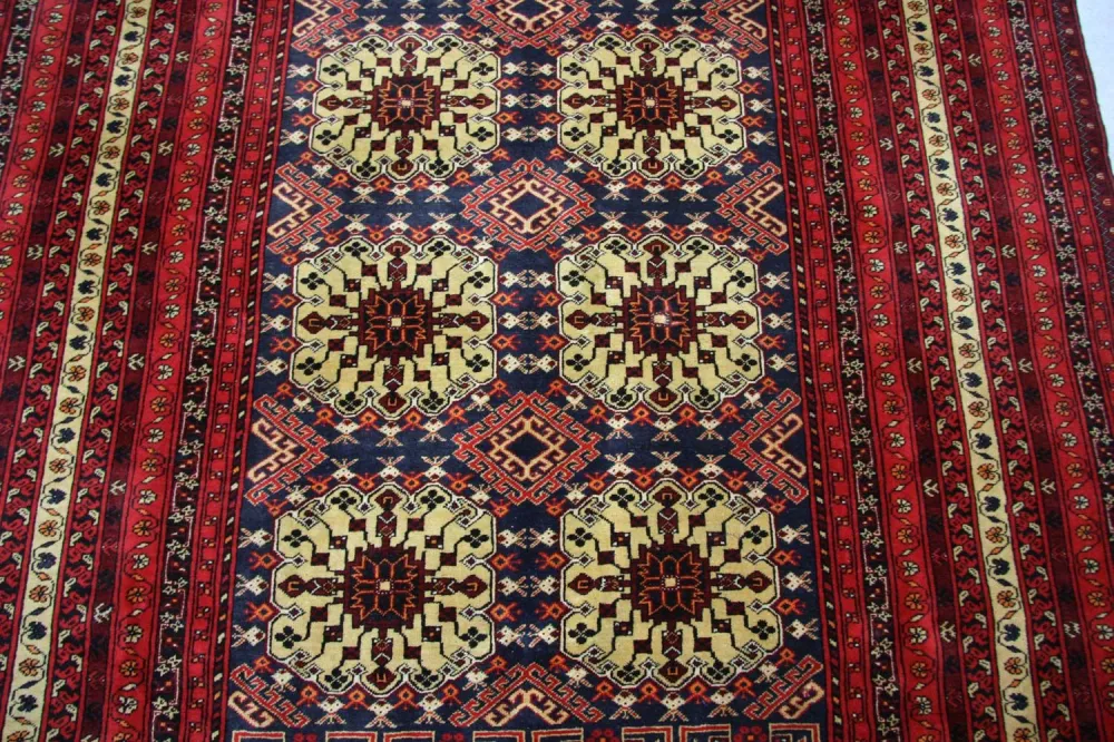 Afghansk teppe - 288 x 195 cm - rød
