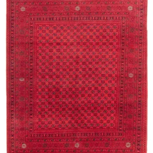 Afghansk teppe - 289 x 200 cm - rød