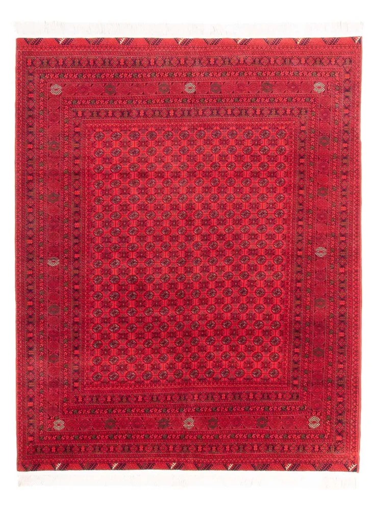 Afghansk teppe - 289 x 200 cm - rød