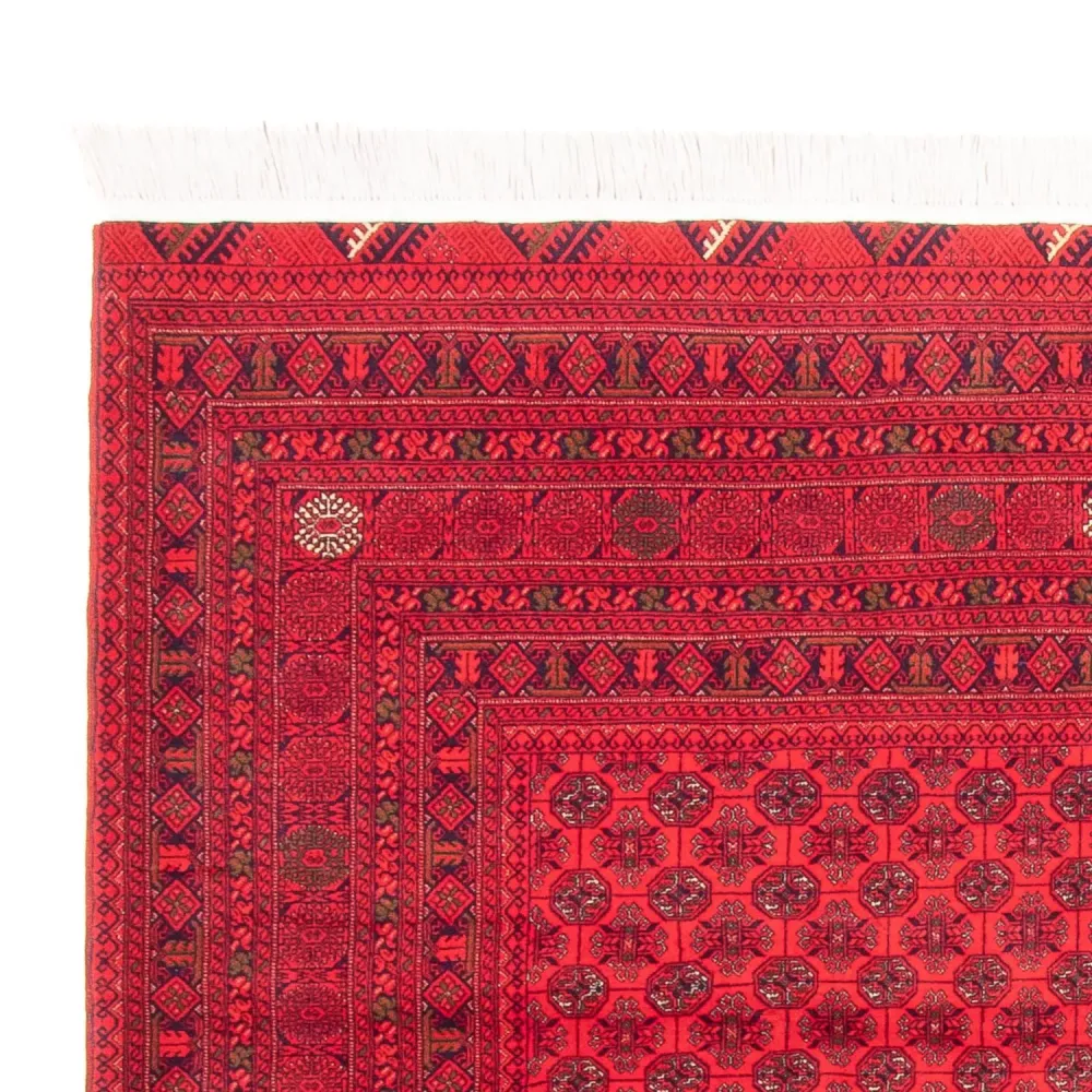 Afghansk teppe - 289 x 200 cm - rød