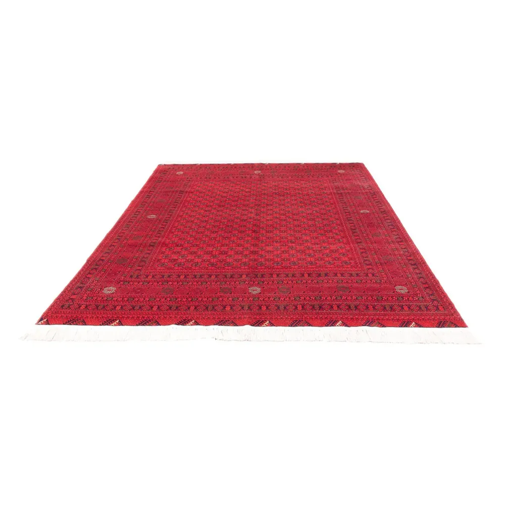 Afghansk teppe - 289 x 200 cm - rød