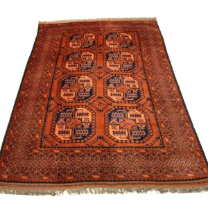 Afghansk teppe - 290 x 208 cm - oransje