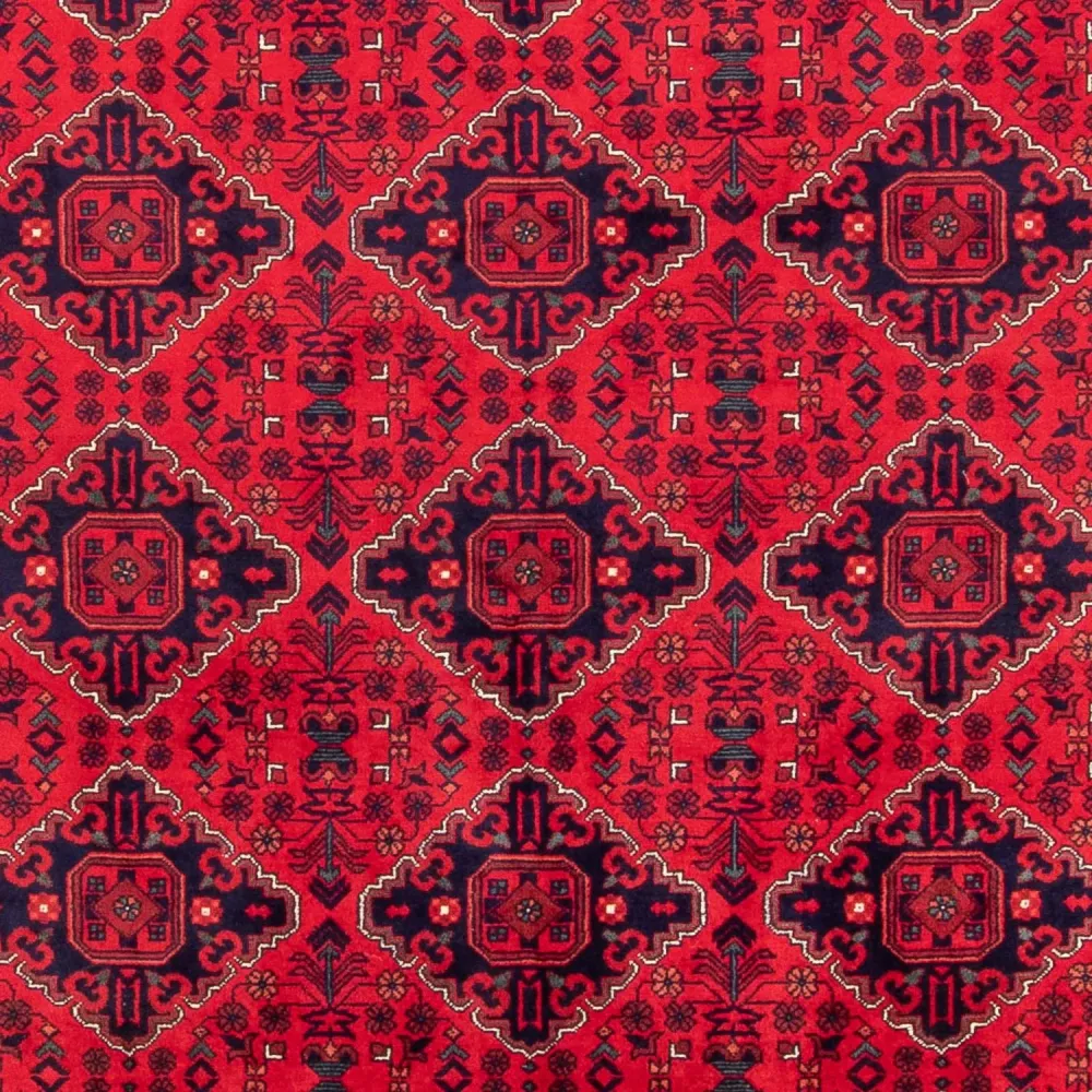 Afghansk teppe - 293 x 196 cm - rød