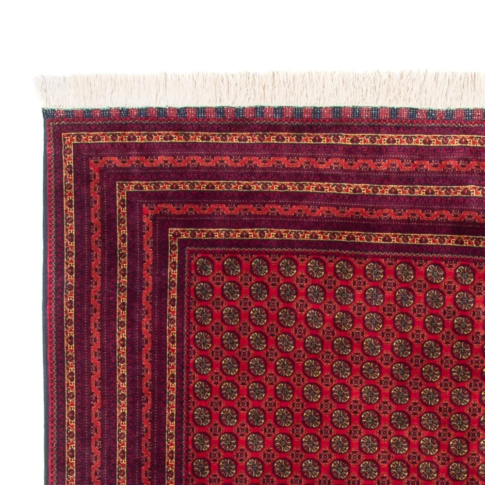 Afghansk teppe - 294 x 194 cm - rød