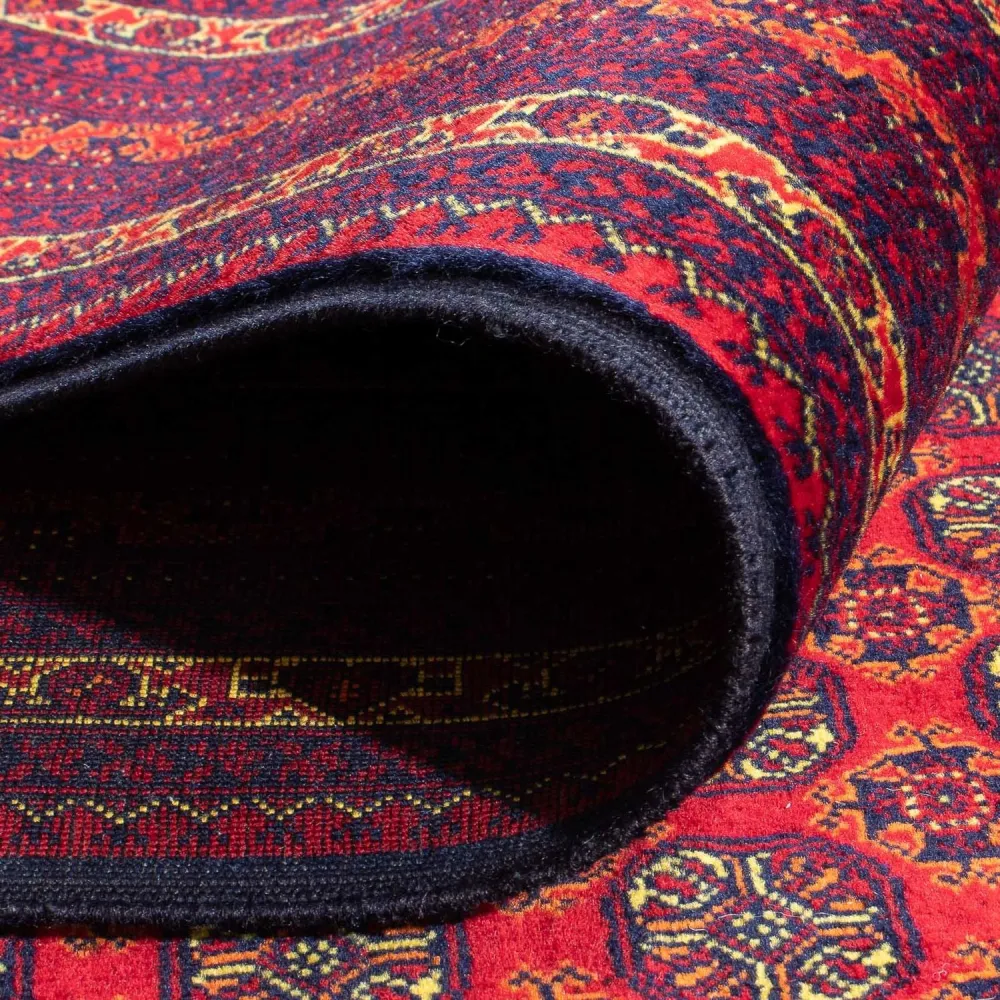 Afghansk teppe - 294 x 194 cm - rød