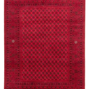 Afghansk teppe - 295 x 194 cm - rød