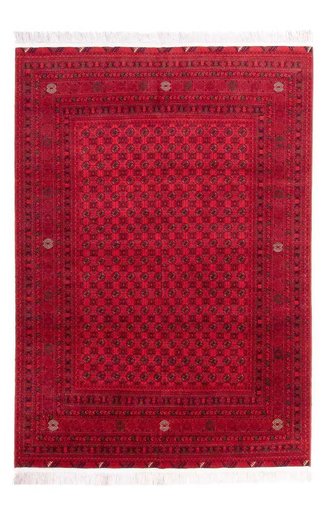 Afghansk teppe - 295 x 194 cm - rød