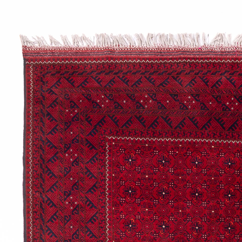 Afghansk teppe - 296 x 193 cm - rød