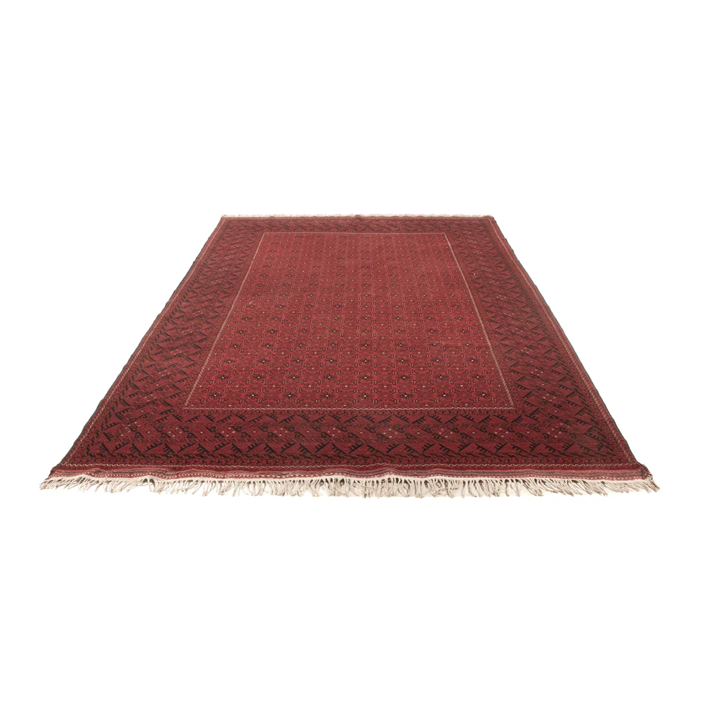 Afghansk teppe - 296 x 193 cm - rød