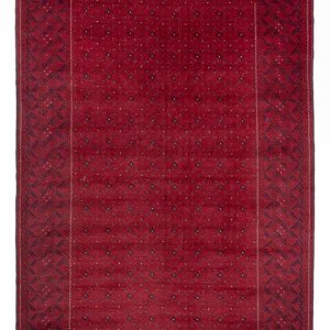 Afghansk teppe - 296 x 193 cm - rød