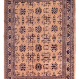 Afghansk teppe - 296 x 196 cm - beige