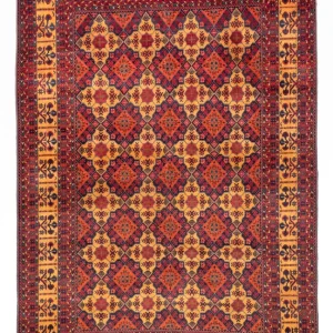 Afghansk teppe - 296 x 197 cm - mørk beige