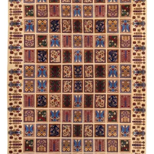 Afghansk teppe - 296 x 200 cm - flerfarget