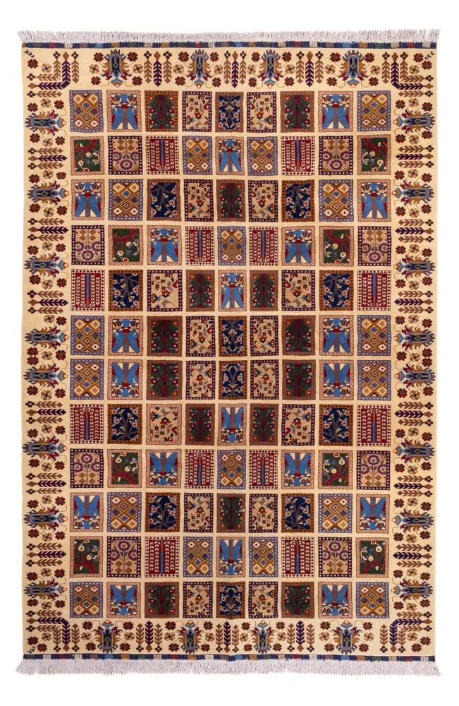 Afghansk teppe - 296 x 200 cm - flerfarget