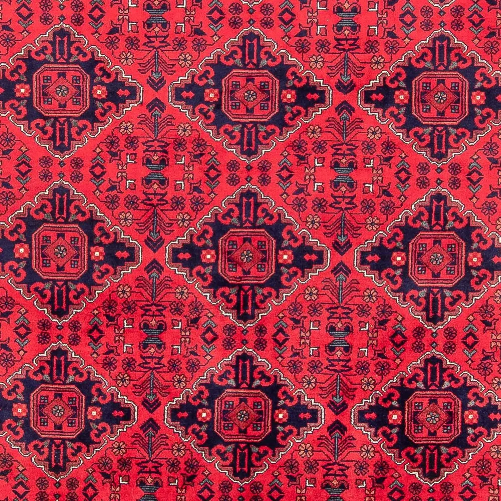 Afghansk teppe - 298 x 198 cm - rød