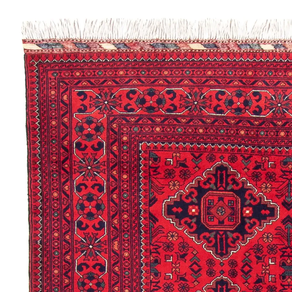 Afghansk teppe - 298 x 198 cm - rød