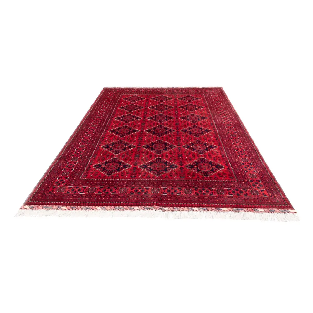 Afghansk teppe - 298 x 198 cm - rød