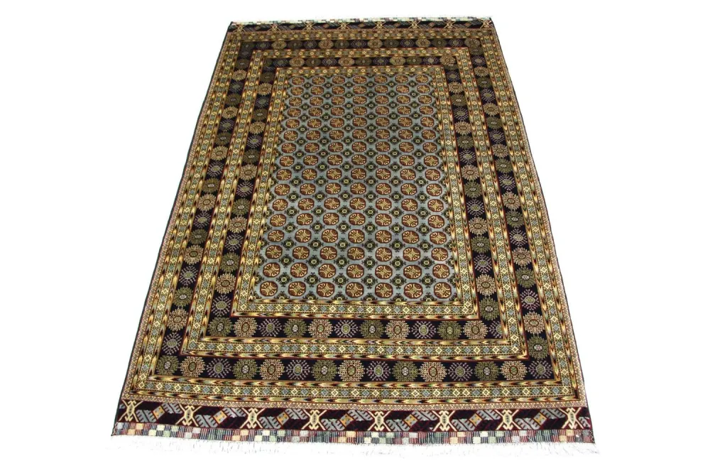 Afghansk teppe - 298 x 199 cm - blå