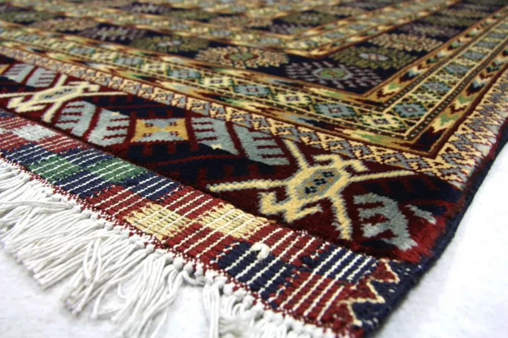 Afghansk teppe - 298 x 199 cm - blå