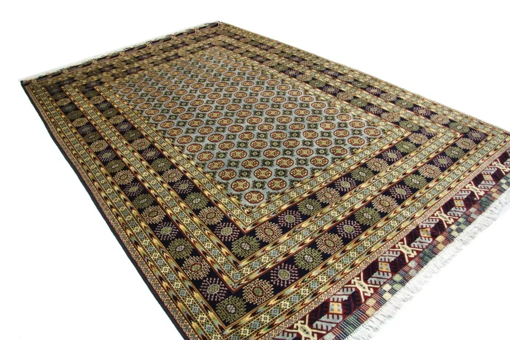 Afghansk teppe - 298 x 199 cm - blå