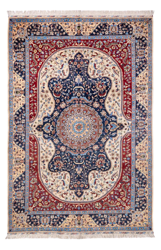 Afghansk teppe - 302 x 195 cm - flerfarget