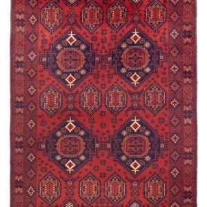 Afghansk teppe - 303 x 200 cm - rød