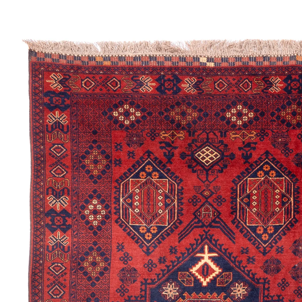 Afghansk teppe - 303 x 200 cm - rød
