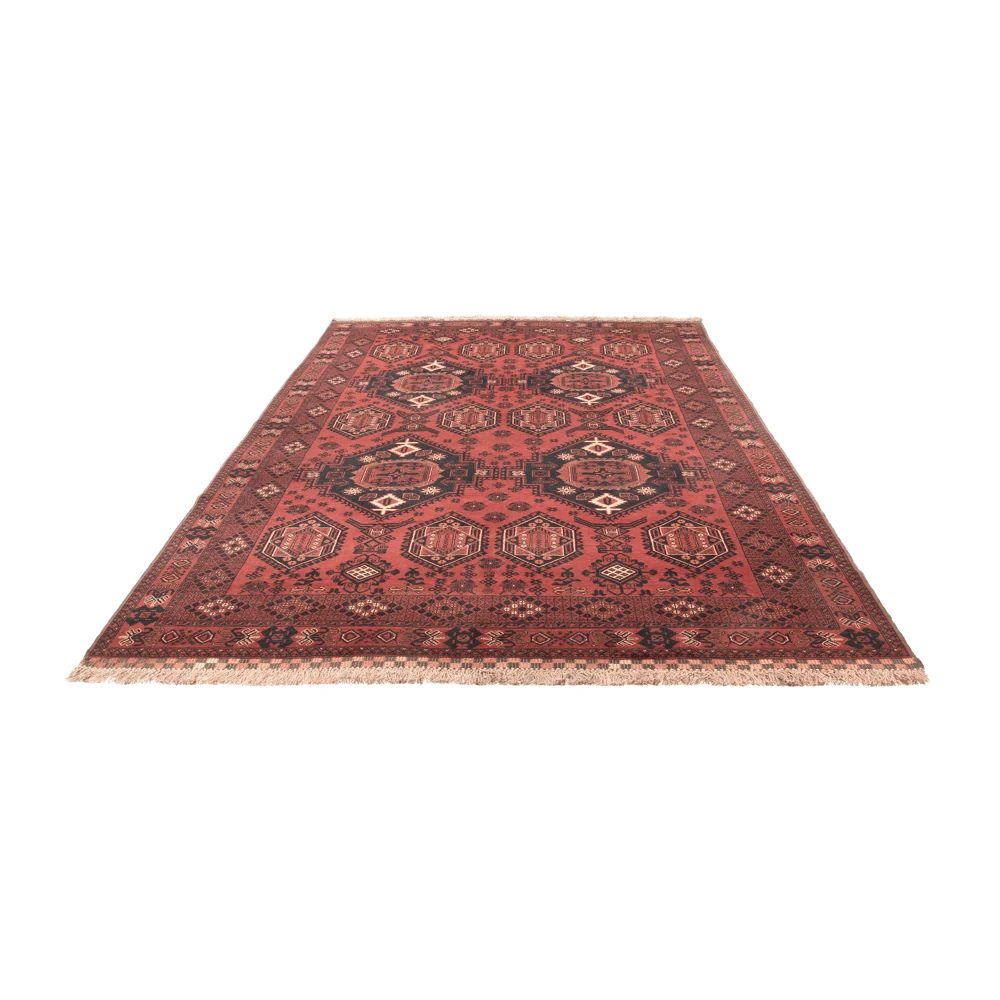 Afghansk teppe - 303 x 200 cm - rød