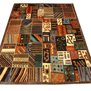 Afghansk teppe - 305 x 220 cm - flerfarget