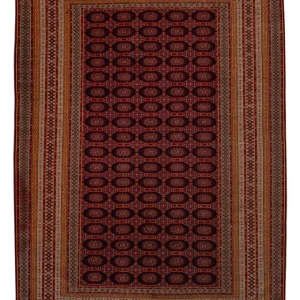 Afghansk teppe - 321 x 243 cm - mørk rød