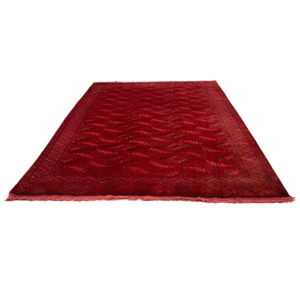 Afghansk teppe - 323 x 279 cm - rød