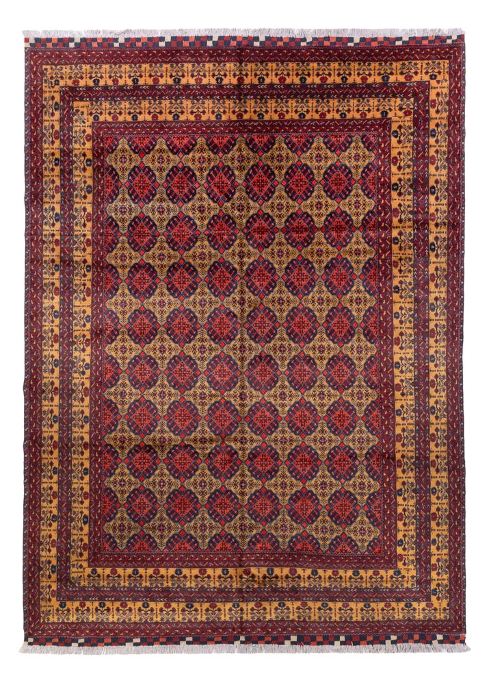 Afghansk teppe - 333 x 240 cm - mørk beige