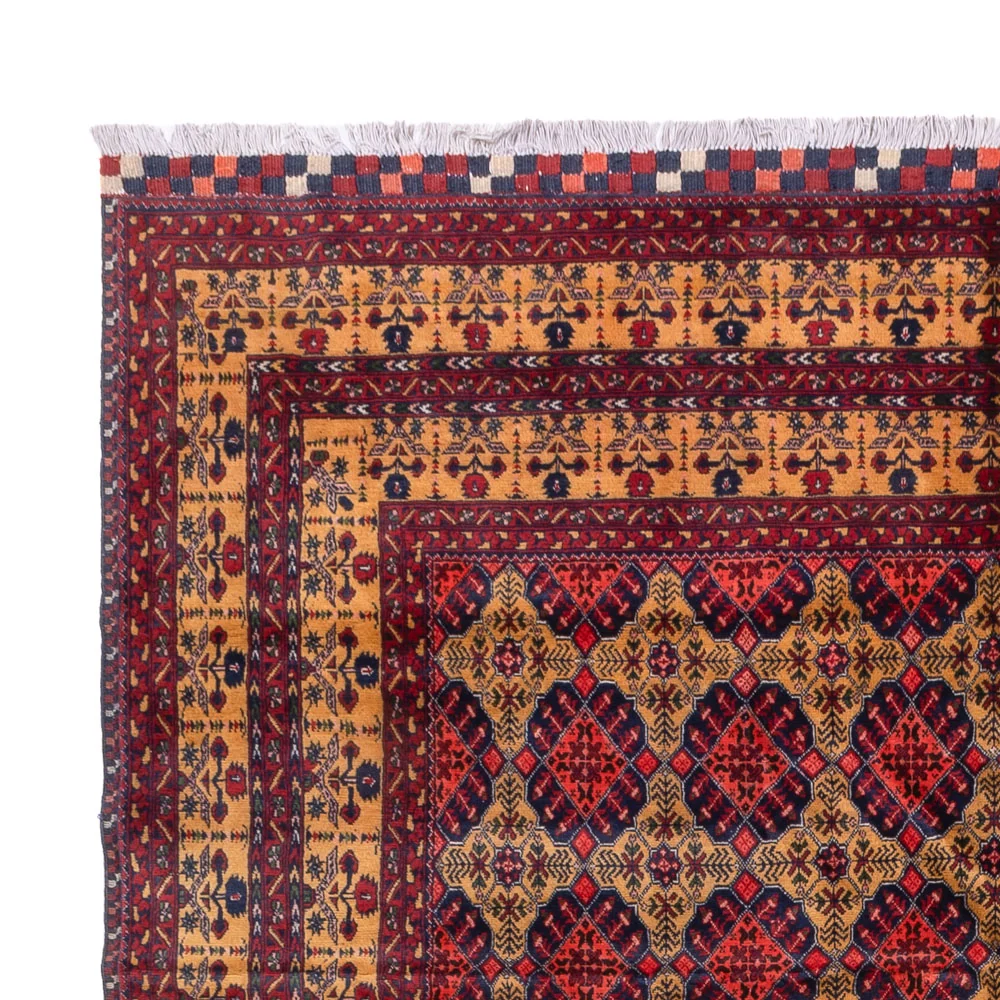 Afghansk teppe - 333 x 240 cm - mørk beige
