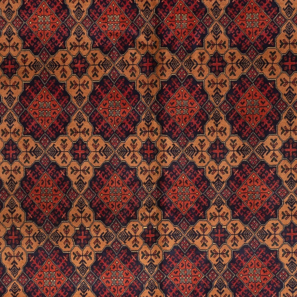 Afghansk teppe - 334 x 248 cm - mørk beige