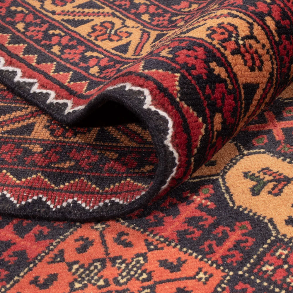Afghansk teppe - 334 x 248 cm - mørk beige