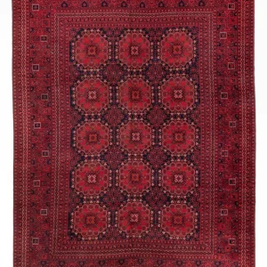 Afghansk teppe - 335 x 240 cm - rød