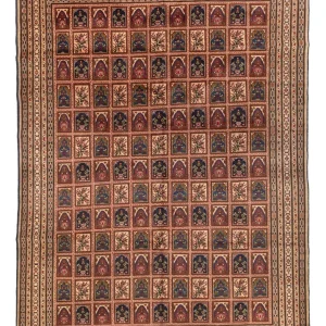 Afghansk teppe - 339 x 240 cm - mørk beige
