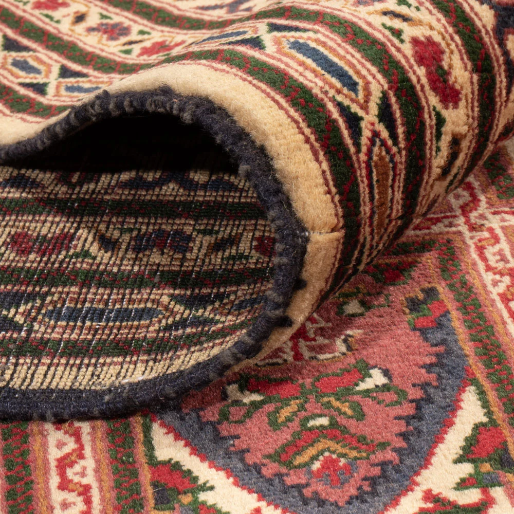 Afghansk teppe - 339 x 240 cm - mørk beige