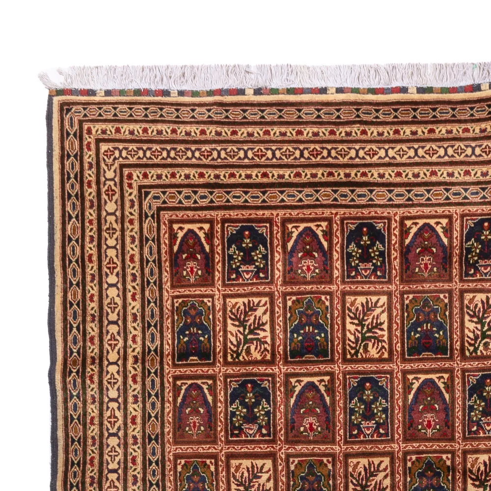 Afghansk teppe - 339 x 240 cm - mørk beige