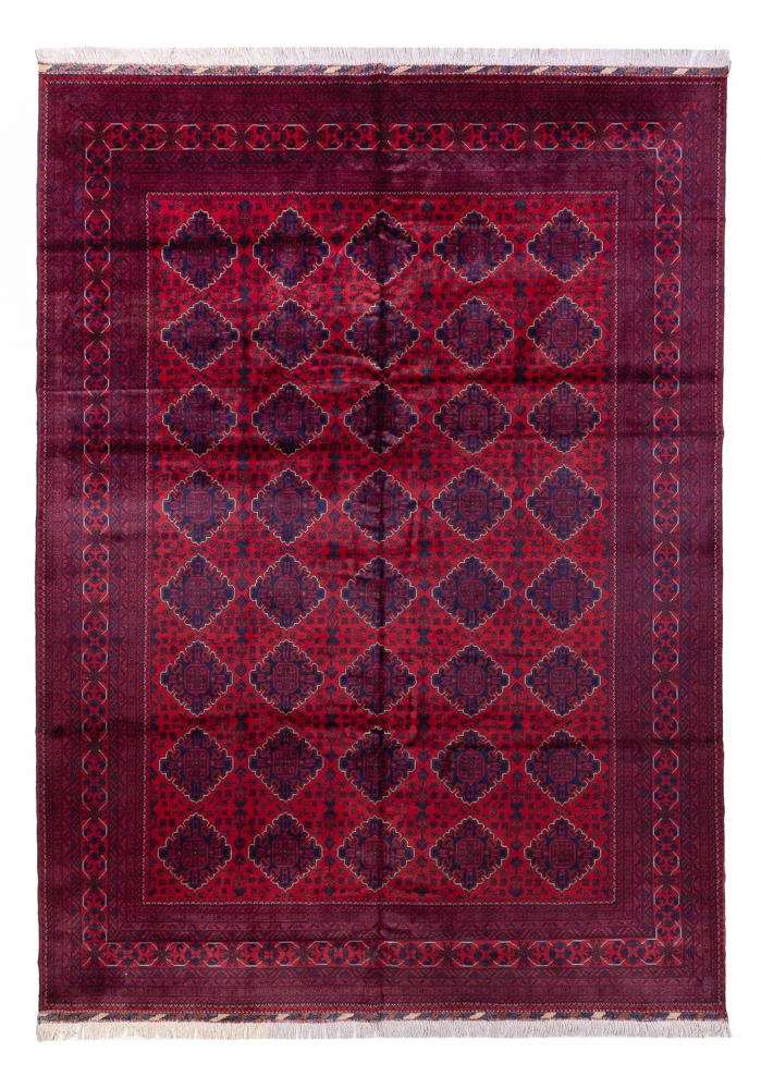 Afghansk teppe - 340 x 249 cm - rød