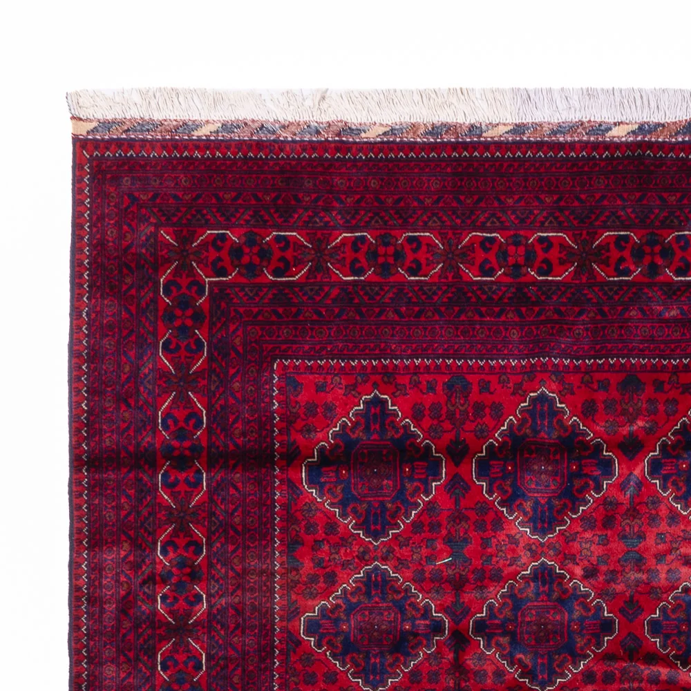 Afghansk teppe - 340 x 249 cm - rød