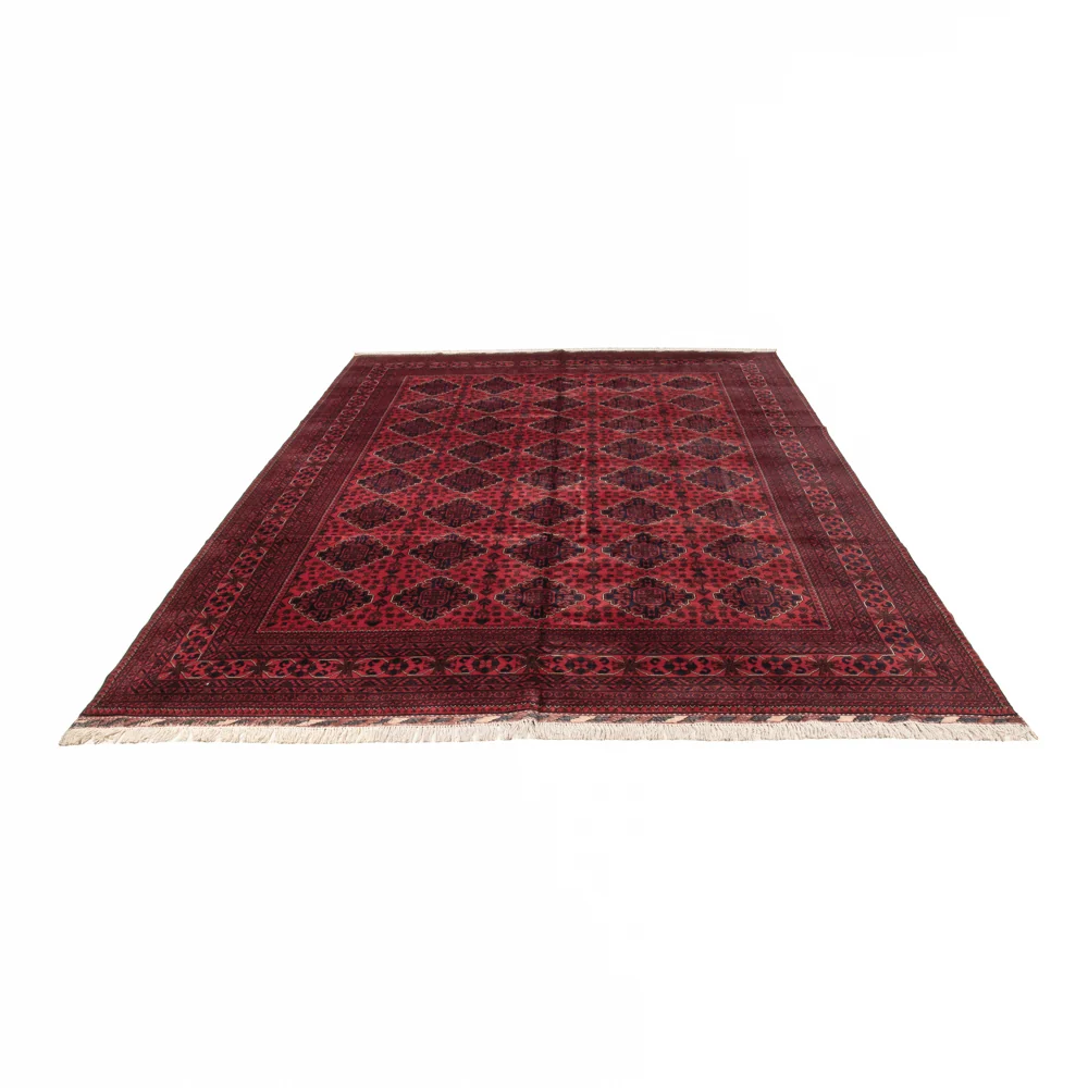Afghansk teppe - 340 x 249 cm - rød