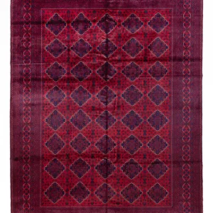 Afghansk teppe - 340 x 249 cm - rød