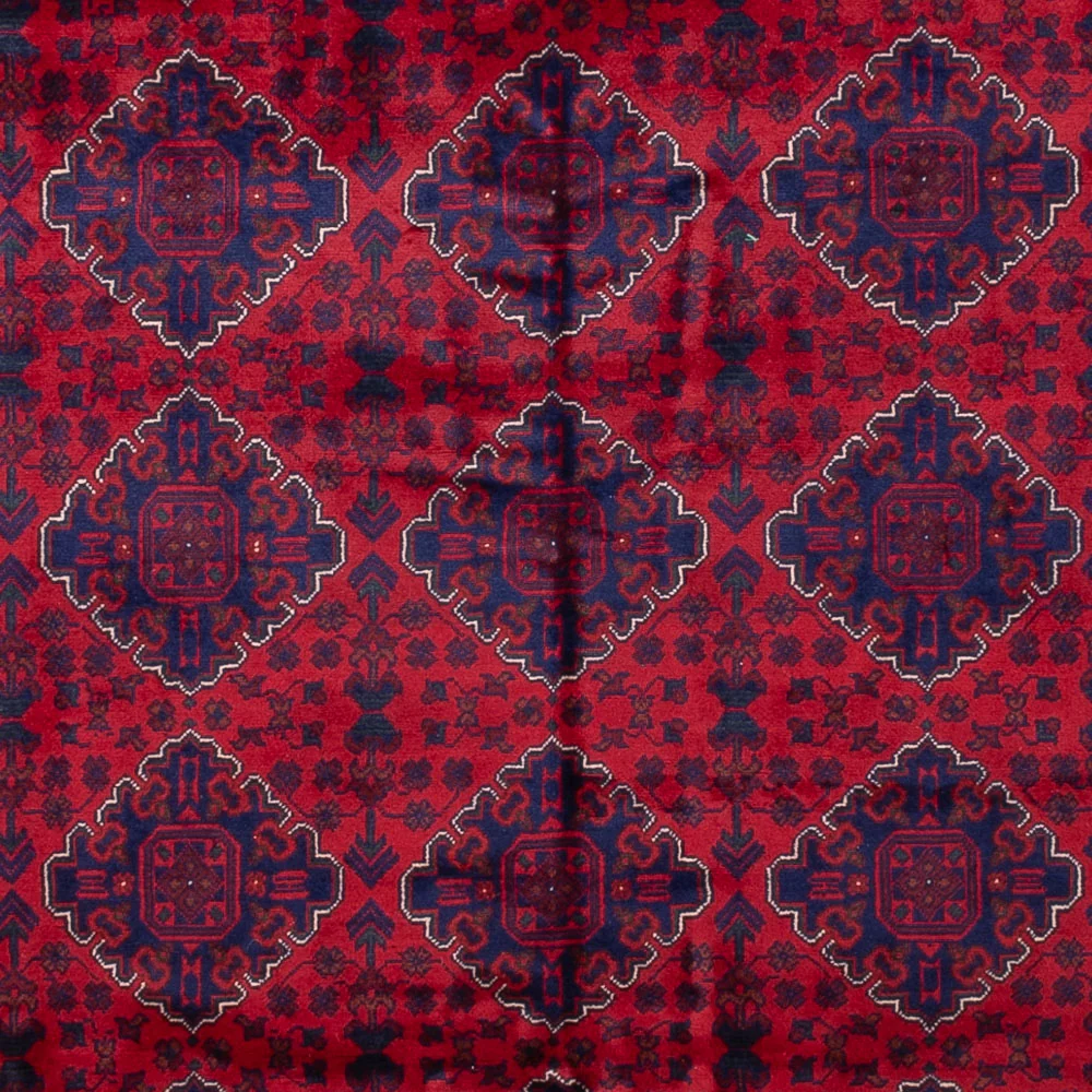 Afghansk teppe - 340 x 249 cm - rød